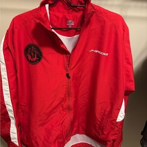 Brooks Red Classic Windbreaker